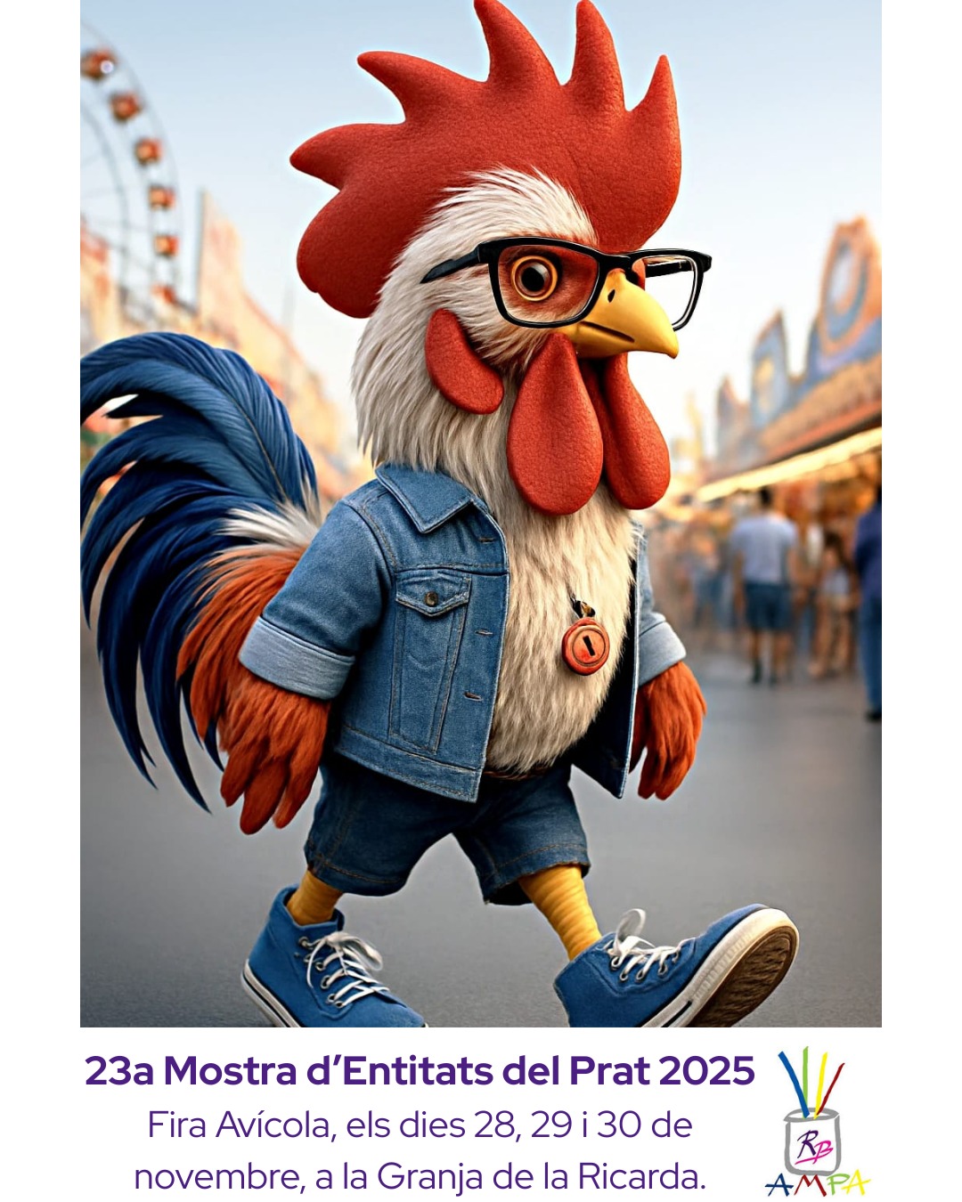 Hola Pares i Mares ! 

Estarem a la 23a Mostra d'entitats del prat. 

𝐃𝐢𝐬𝐬𝐚𝐛𝐭𝐞 𝟐𝟗 𝐧𝐨𝐯𝐞𝐦𝐛𝐫𝐞 𝐝𝐞 𝟏𝟕 𝐚 𝟏𝟖 𝐡
𝐃𝐢𝐮𝐦𝐞𝐧𝐠𝐞 𝟑𝟎 𝐧𝐨𝐯𝐞𝐦𝐛𝐫𝐞 𝐝𝐞 𝟏𝟏 𝐚 𝟏𝟐𝐡

Voleu un record de l'AMPA Institut Ribera Baixa?

 📢🅰🆃🅴🅽🅲🅸🅾 ‼️

𝙋𝙪𝙗𝙡𝙞𝙦𝙪𝙚𝙪 𝙪𝙣𝙖 𝙛𝙤𝙩𝙤𝙜𝙧𝙖𝙛𝙞𝙖 📷
de la Fira d'Entitats a Instagram...

 ◾ Segueix-nos!
 ◾ Etiqueta'ns! @ampa.ribera.baixa

Participeu!!! i Parlem una estoneta!!

𝘜𝘯 𝘰𝘣𝘴𝘦𝘲𝘶𝘪 𝘱𝘦𝘳 𝘱𝘦𝘳𝘧𝘪𝘭🎁
𝘖𝘣𝘴𝘦𝘲𝘶𝘪𝘴 𝘭𝘪𝘮𝘪𝘵𝘢𝘵𝘴 𝘥𝘪𝘢𝘳𝘪𝘢𝘮𝘦𝘯𝘵 𝘪 𝘧𝘪𝘯𝘴 𝘦𝘹𝘩𝘢𝘶𝘳𝘪𝘳 𝘦𝘹𝘪𝘴𝘵è𝘯𝘤𝘪𝘦𝘴....

@ins.ribera.baixa @ajelprat @elprateducacio