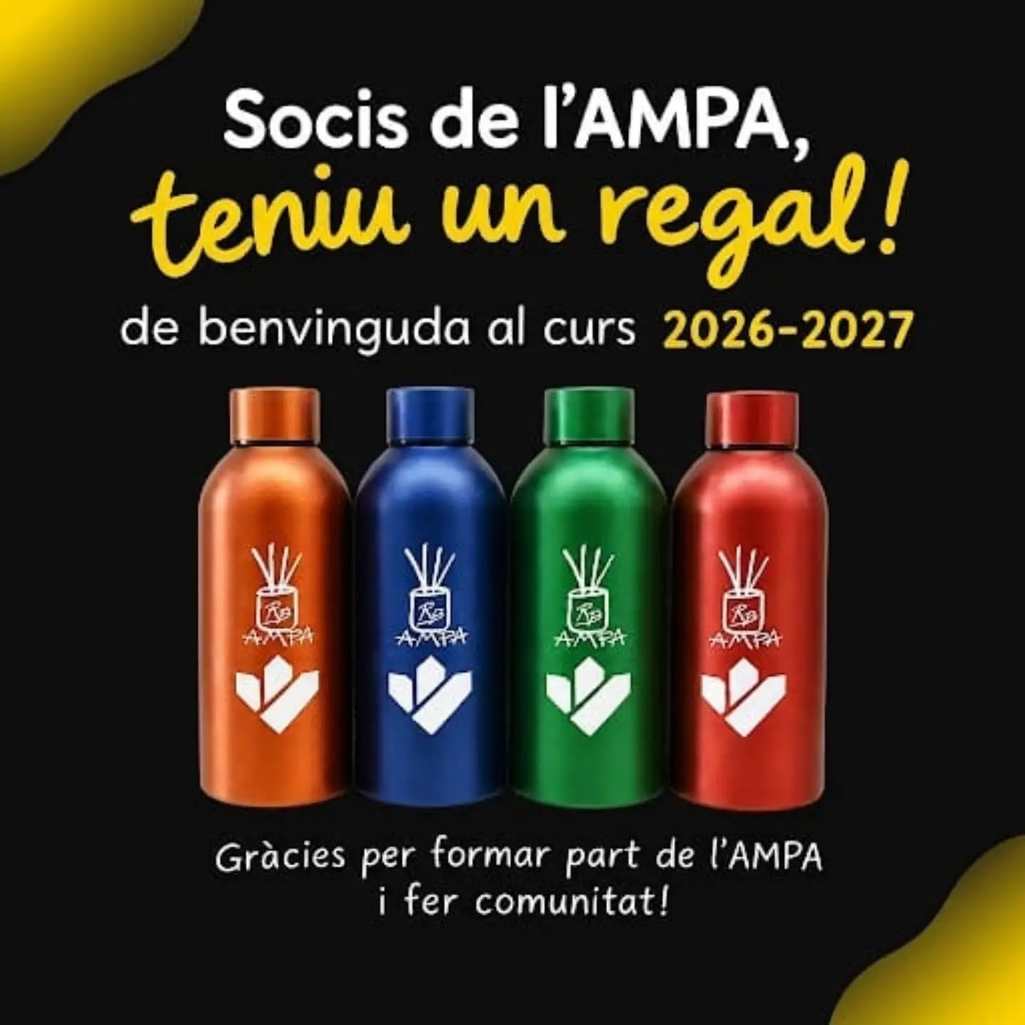 Aquí teniu la sorpresa Socis de l'AMPA!!